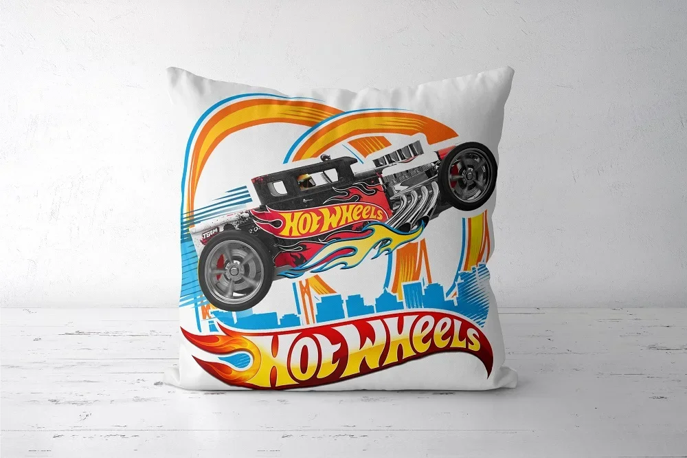 Наволочки Hot Wheels 18x18 дюймов двухсторонние мягкие декоративные подушки для