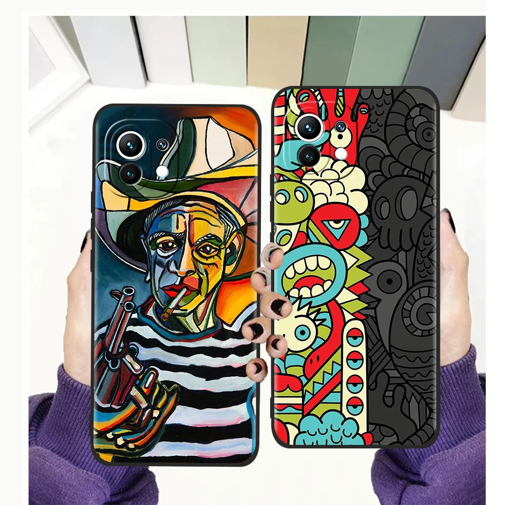

Picasso Abstract Art Phone Case For Xiaomi Poco X3 X4 NFC F3 M3 GT 11 Ultra 11X 11i Pro Plus 9T Note 10 10T Lite 5G Soft Cover