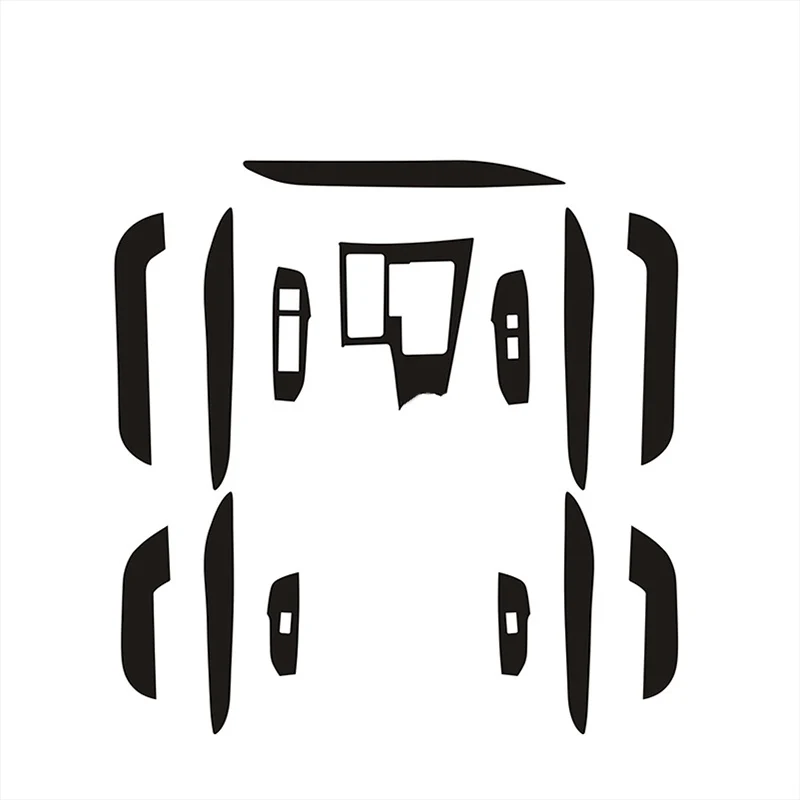 

Пленка из углеродного волокна для Lexus NX, NX200t, NX300h, 15-21, наклейки для салона автомобиля, наклейки на центральную панель управления, переключатели для двери и воздушной панели