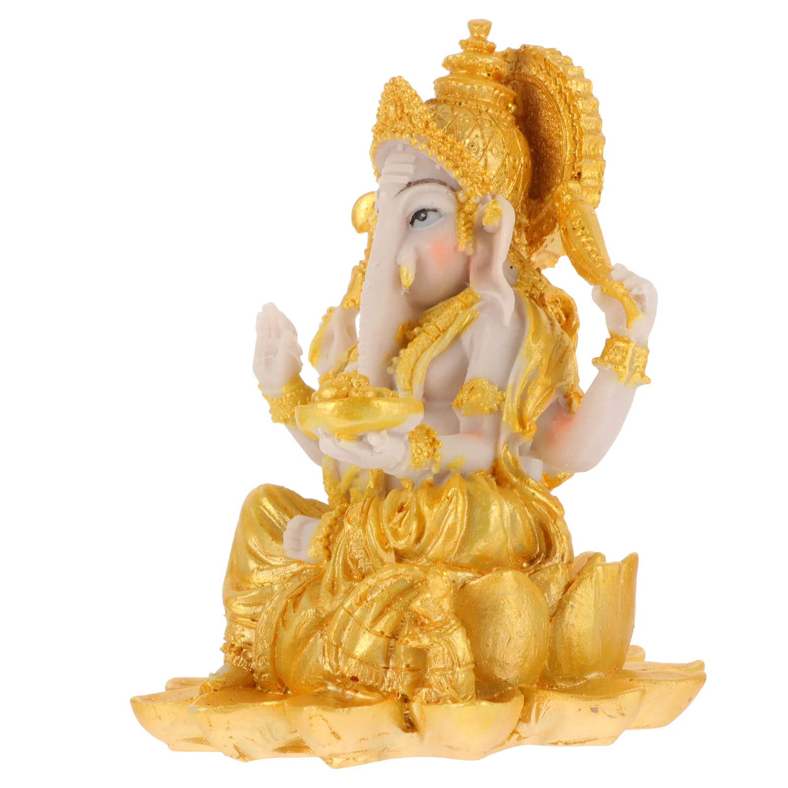 

Resin Statue Ornament Ganesha Statue Ganesha Sculpture Tabletop Ornament Creative Sculpture for Office Home