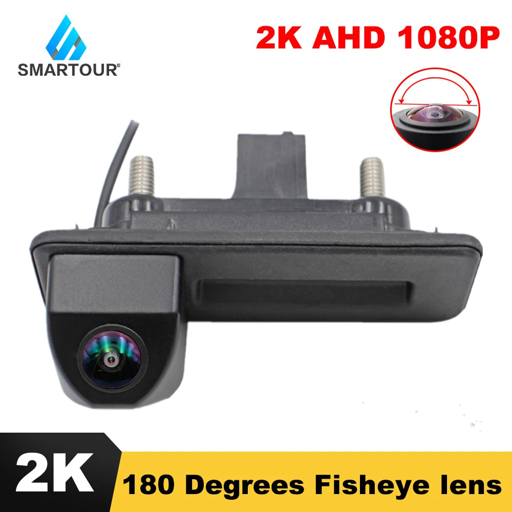

180 Degree 1920x1080P Vehicle Rear View 2K AHD Camera for Skoda Roomster Fabia Octavia Yeti Rapid superb for Audi A1 A4L A3 Car