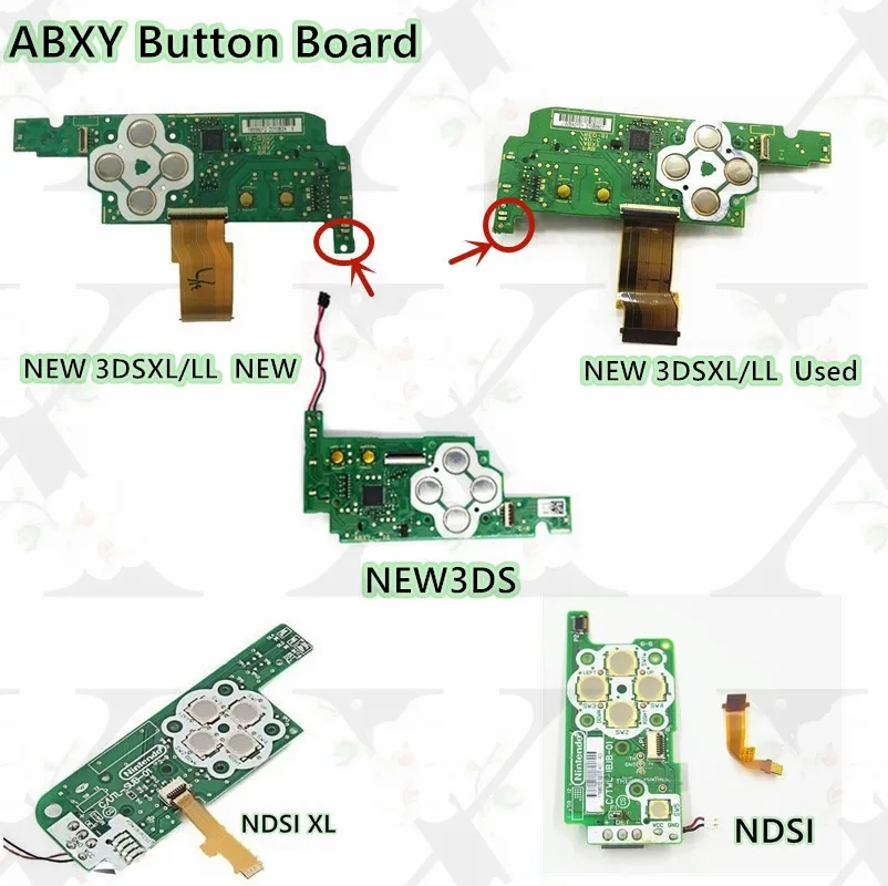 Original NEW Power Switch Board For NDSI NDSIXL ON OFF Button For NEW 3DS NEW 3DSXL NEW3DSXL ABXY Keypad Function Board