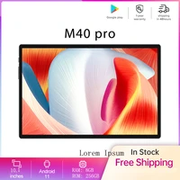 tablet m40 pro 10 inch tablet android 10 deca 10 core 8gb ram 256gb rom 4g network dual sim 24mp rear 13mp front 8800mah tablets