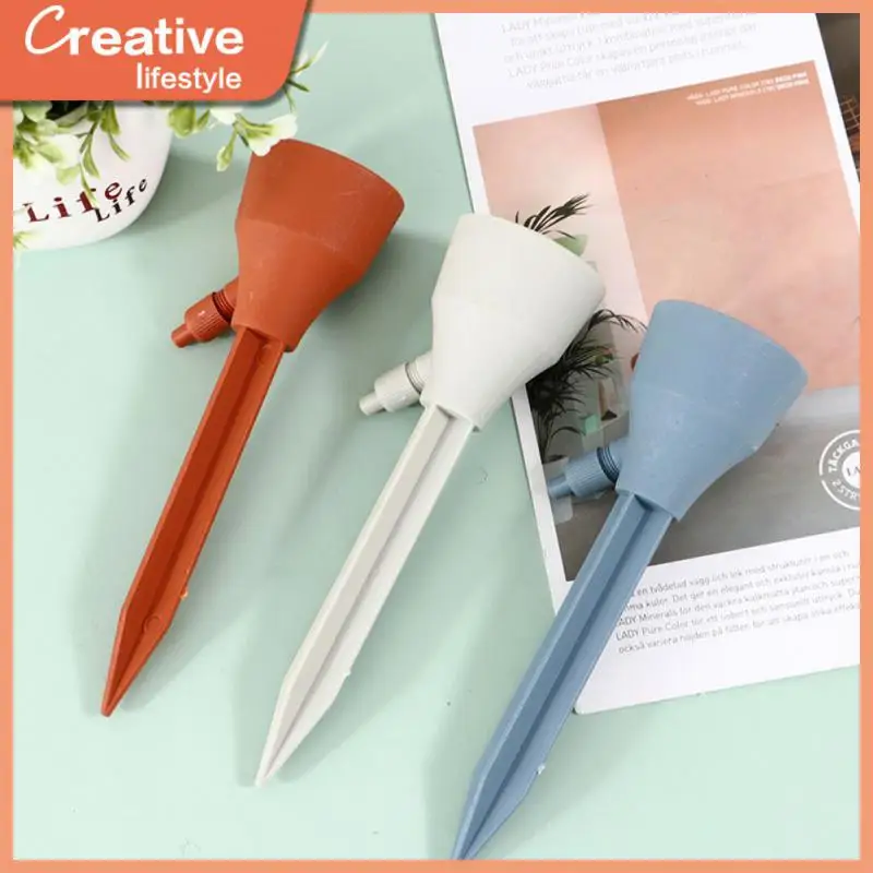 

Creative Greenhouse Garden 5pcs Self Watering Spike Plants Flower Auto Water Dripper Device Adjustable Plant Self Watering Kit