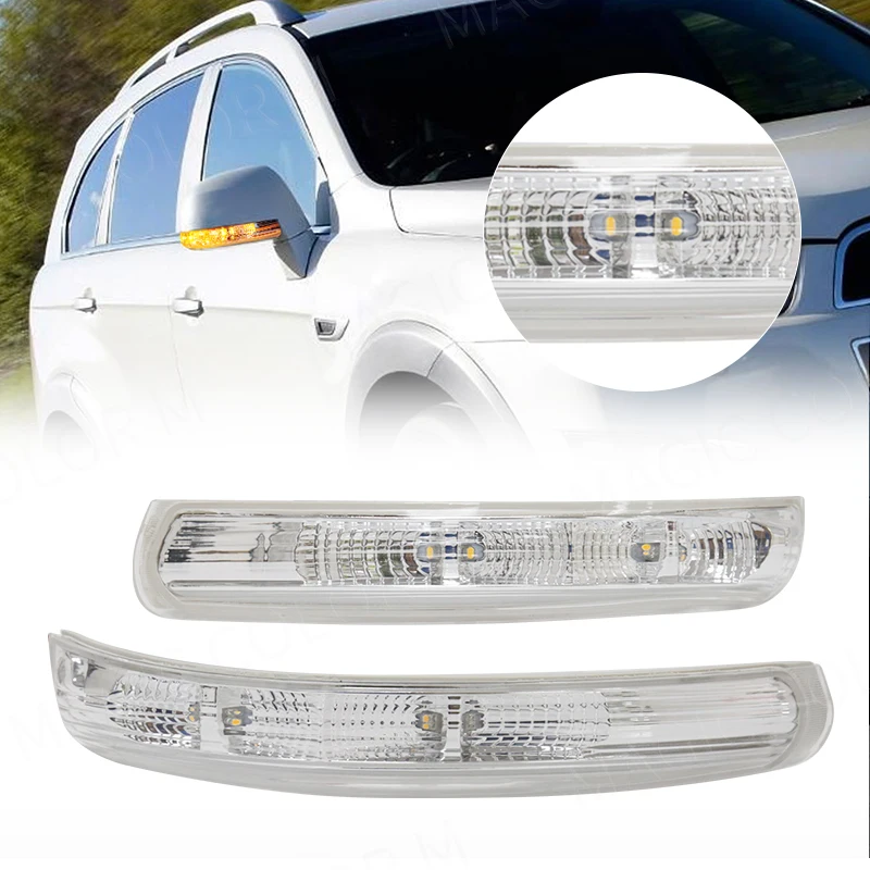 

Поворотник для бокового зеркала заднего вида, мерцание для Chevrolet Captiva 2007-2017 светодиодный ное мигающее ретрансляторное освещение для бокового зеркала заднего вида, левый/правый