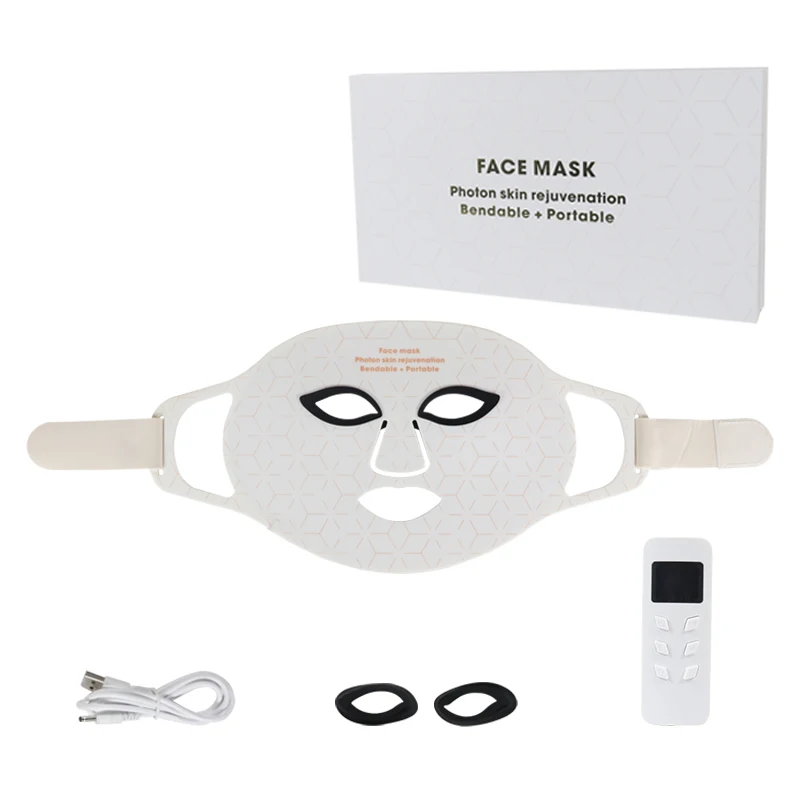 

4 Colors LED Face Mask Photon Light Therapy Skin Rejuvenation Facial PDT Skin Care Beauty Mask Ance Treatment