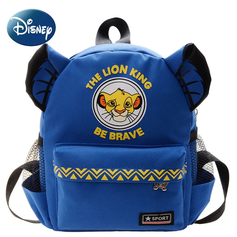 Disney Backpack for Kids Kindergarten Small Schoolbag New Children's Cartoon Lion King Male and Female Baby Leisure Backpack