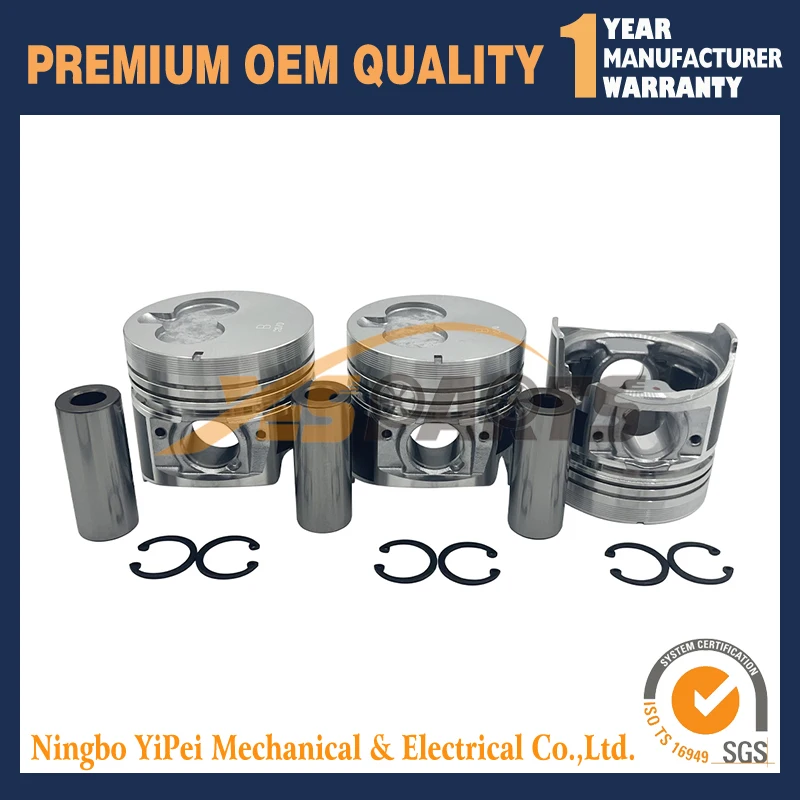 

3LD1 Piston Kit For Isuzu Engine 3pcs