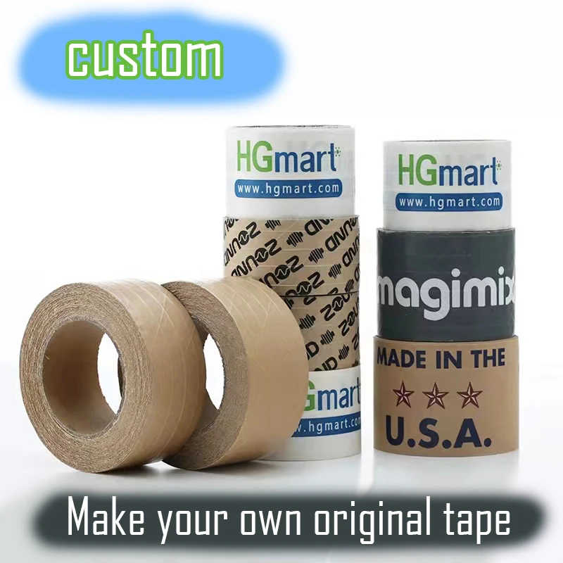 

Waterproof Thank Packaging 】self-adhesive Tear Paper To Tape Customization Tape Easy Tape Custom You 【 Kraft Paper Tape