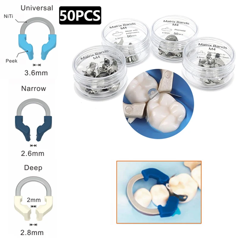 Стоматологические секционные матричные ленты Секционная металлическая