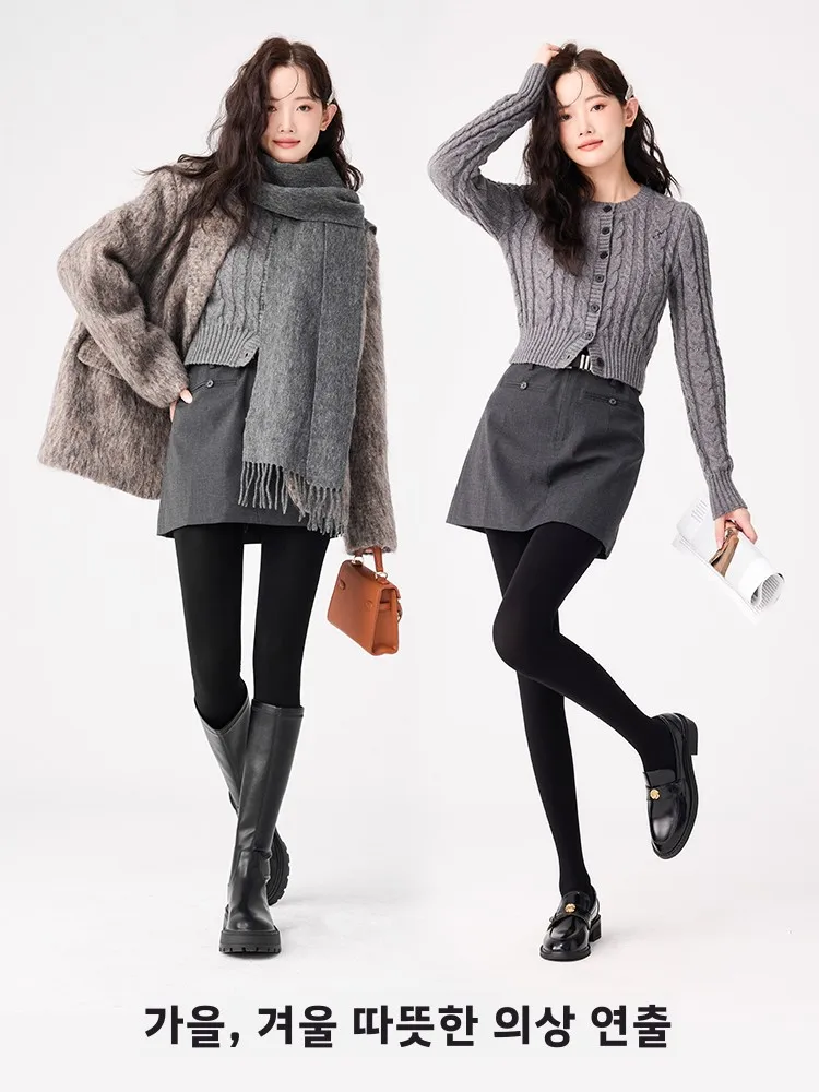 Черные леггинсы Kefei женские осенние и зимние утолщенные черные шелковые на