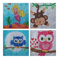 5d childrens diamond painting size special shaped drill animal diy round drill full drill diamond embroidery cartoon owl gift