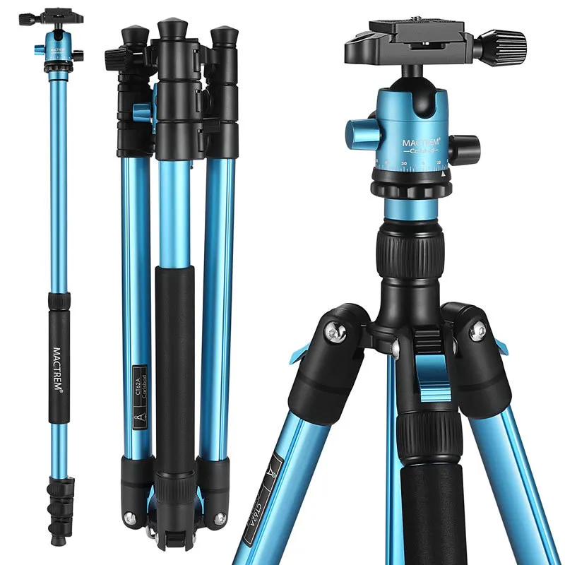 

Mactrem Camera Tripod CT62 Portable Multi-function Live Broadcast Stand Outdoor Photography SLR Tripod Tripod for Camera