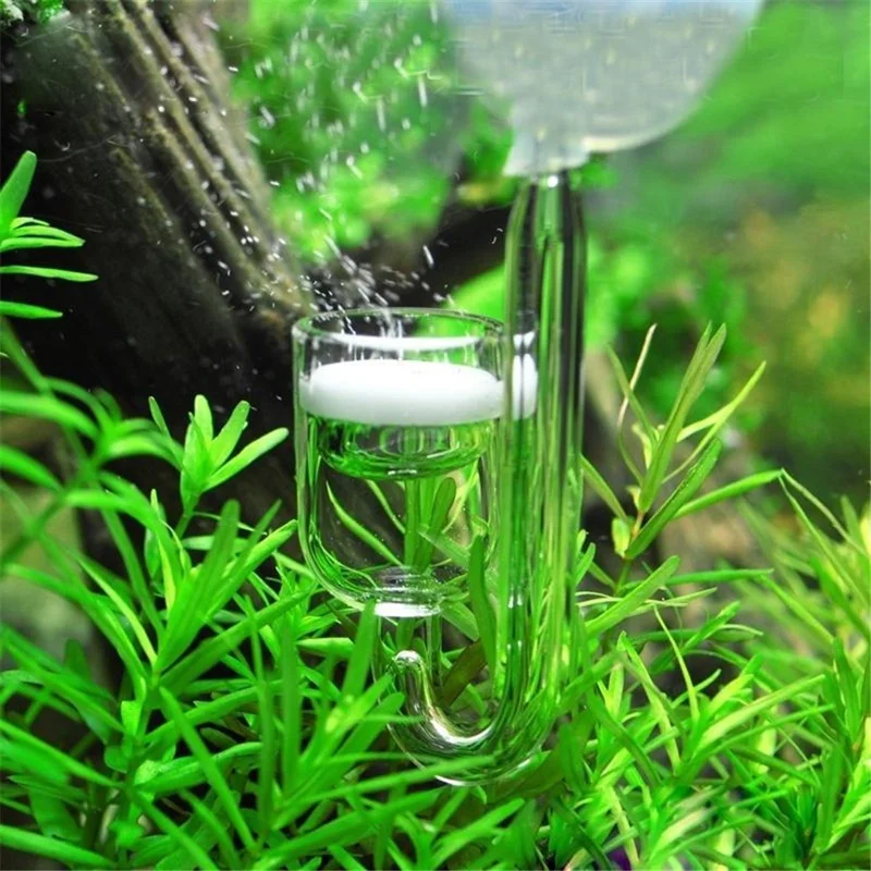 

Aquarium Glass CO2 Diffuser Check Valve U Shape Glass Tube Suction Cup Kit For Fish Tank Aquarium Check Valve Set CO2 Atomizer