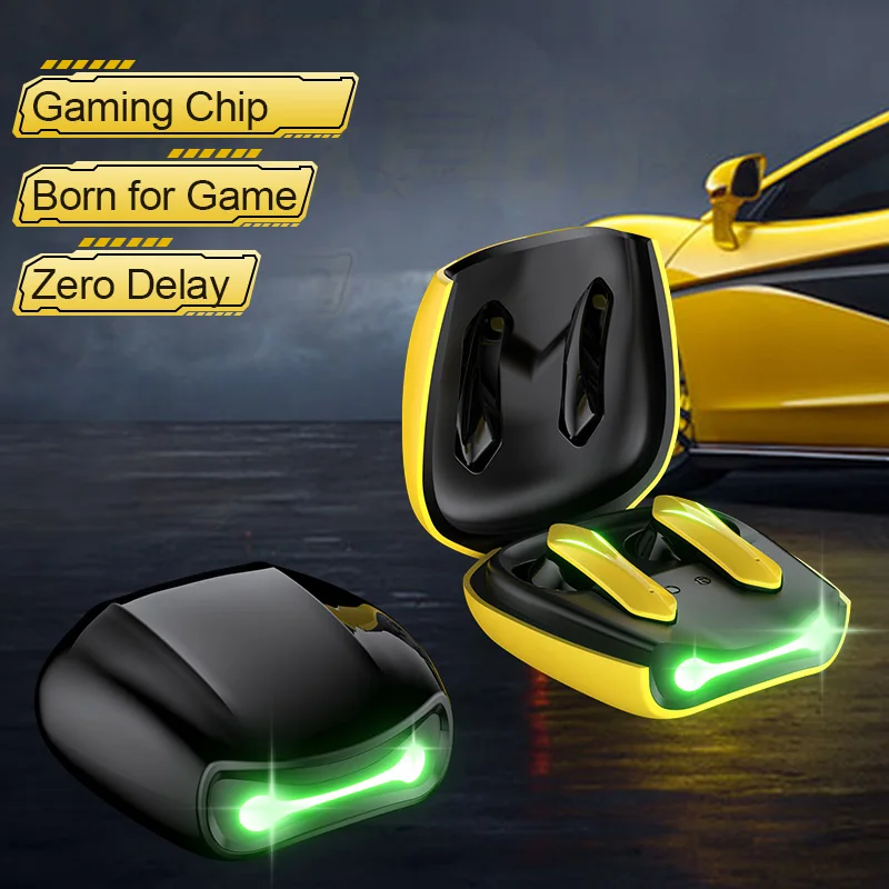 Беспроводные Игровые наушники KLUZOY Bluetooth-гарнитура с низкой задержкой игровые TWS