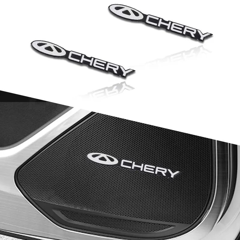 

1pcs Auto Steering Wheel Audio Speaker Sticker For Chery Tiggo 3 4 7 Pro T3 3X A3 Amulet QQ Fulwin Arrizo 5 Amulet Car Styling