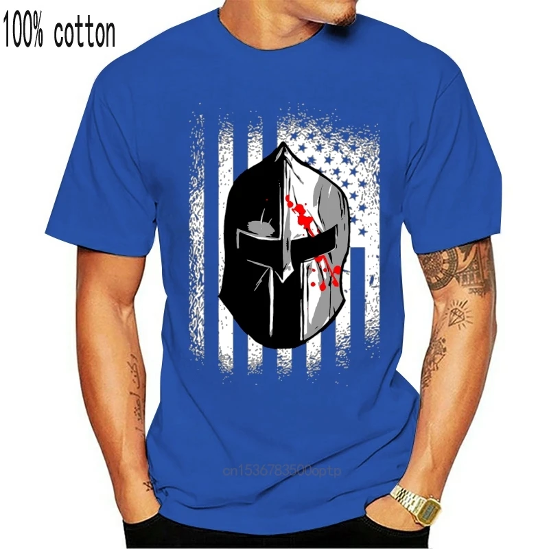 Футболка для отдыха Sparta Helmet America модель 5xl Модная хлопковая одежда на заказ