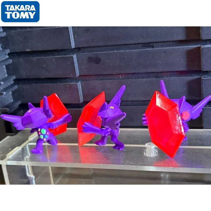 Фото Оригинальные аниме-игрушки Pokemon Gashapon: Эволюционные фигурки Aura MEGA Lucario, Sableye, Pikachu в капсулах, мультяшные модели, подарки на Рождество №4