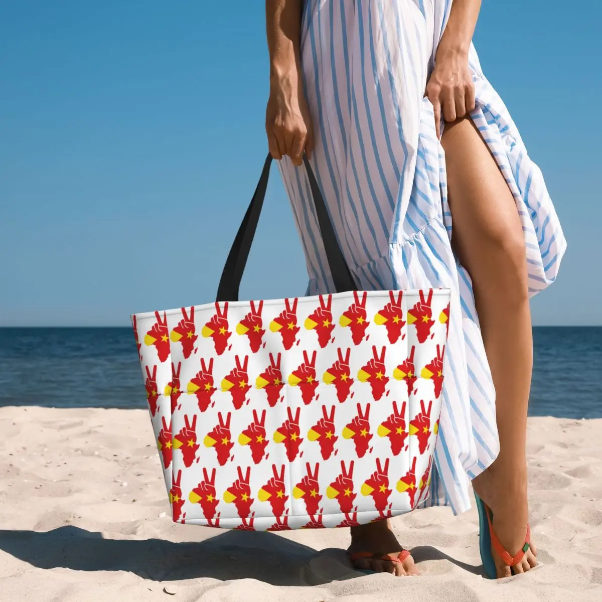 Сумка-тоут Tigray Peace Africa Proud Flag Ethiopian Tigray Beach, спортивная сумка для спортзала и йоги, большая сумка-тоут, женская дорожная сумка, сумка для фитнеса (art.: 3920da6442400) - 3920da6442400