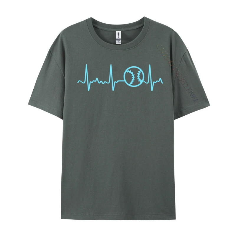 Baseball Heartbeat Light Blue Bartender Vintage Name T-Shirt Fitted Young Tees Tee-Shirts