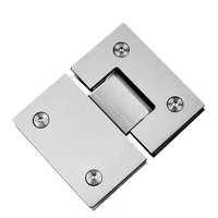 heavy duty 180 degree glass door hinge clamp wall mounted glass shower doors hinge for 8 12mm glass stainless steel brushed