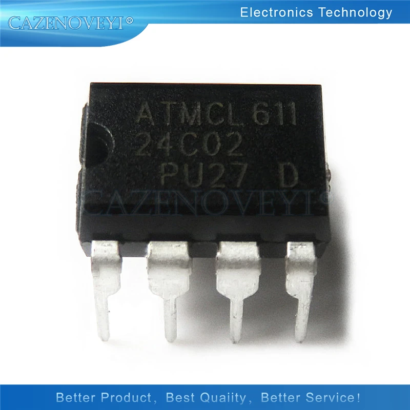 10 шт./партия, AT24C02N 24C02WP AT24C02C 24C02B DIP-8 AT24C02