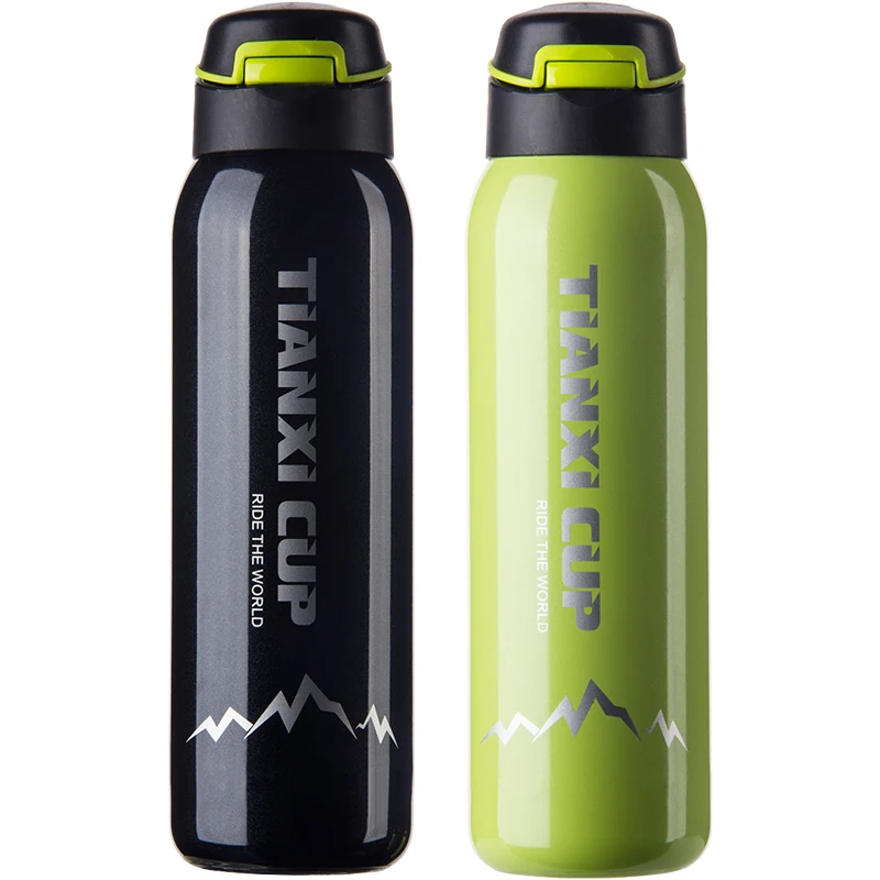 

Stainless Steel Vacuum Flask Travel Portable Creative Sport Large Capacity Travel Mug with Straw Copo Termico Drinkware