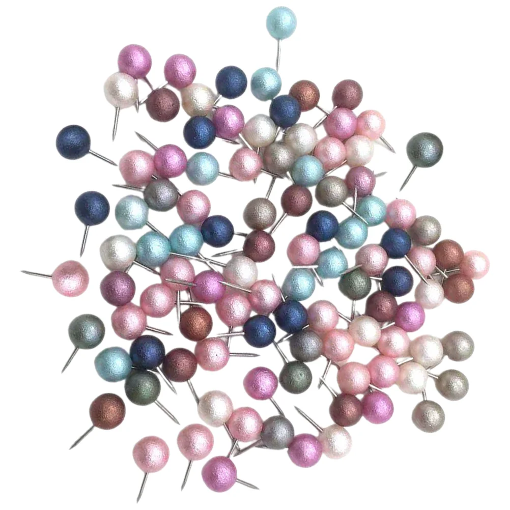 

Pin Position Pearlized Bulletin Straight Pins Ball Heads Fabric Pushpins Cork Board