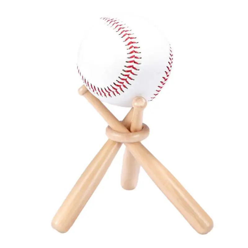 

Baseball Holder Stand DIY Triangle Base Softball Support Stable Small Ball Storage Sports Ball Holder Rustic Tabletop Decor For