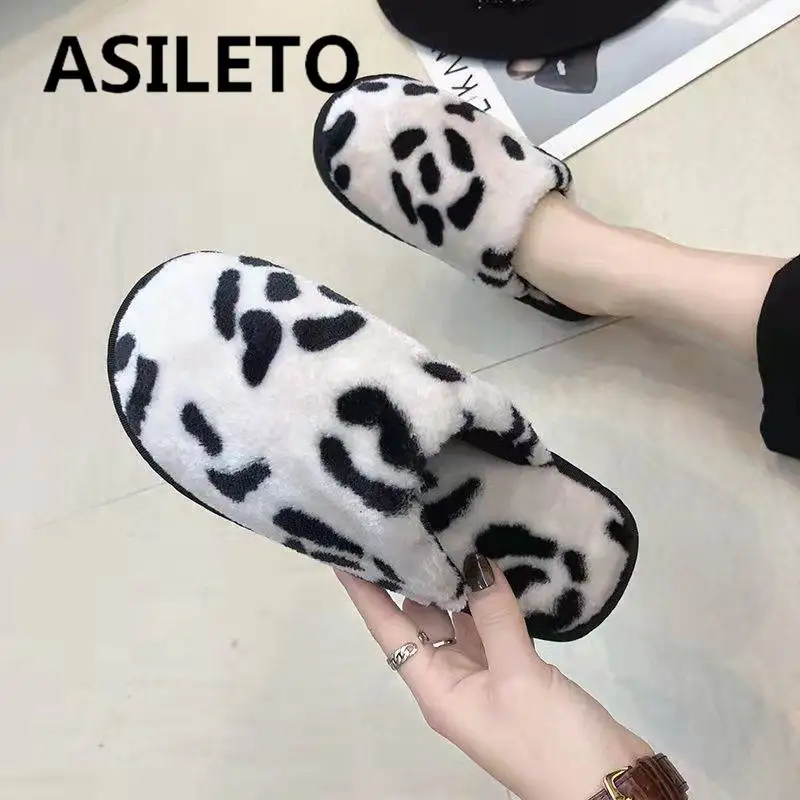 

ASILETO зимние Хлопковые женские домашние теплые Нескользящие дамские туфли для мужчин простые смешанные цвета большой размер 40 41 мягкие слан...