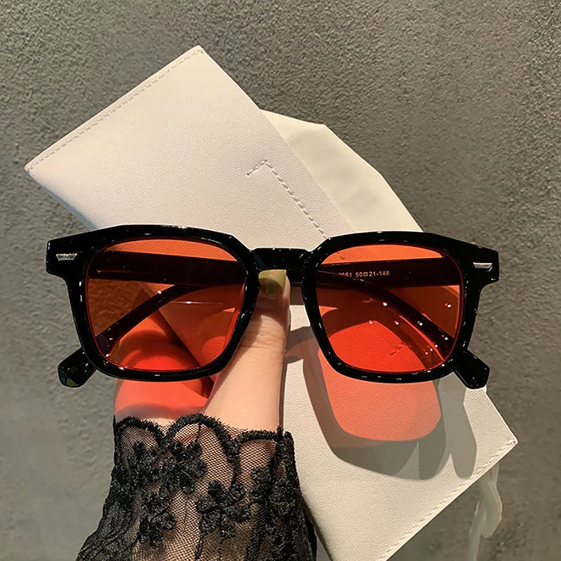 

Солнцезащитные очки в стиле ретро для мужчин и женщин, модные солнечные аксессуары для вождения и спорта на открытом воздухе, с прозрачной оправой, UV400