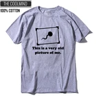 Забавная Мужская футболка COOLMIND QI0269A, из 100% хлопка, с коротким рукавом, с круглым вырезом, повседневная, свободная, с круглым вырезом, Мужская футболка, трикотажная футболка