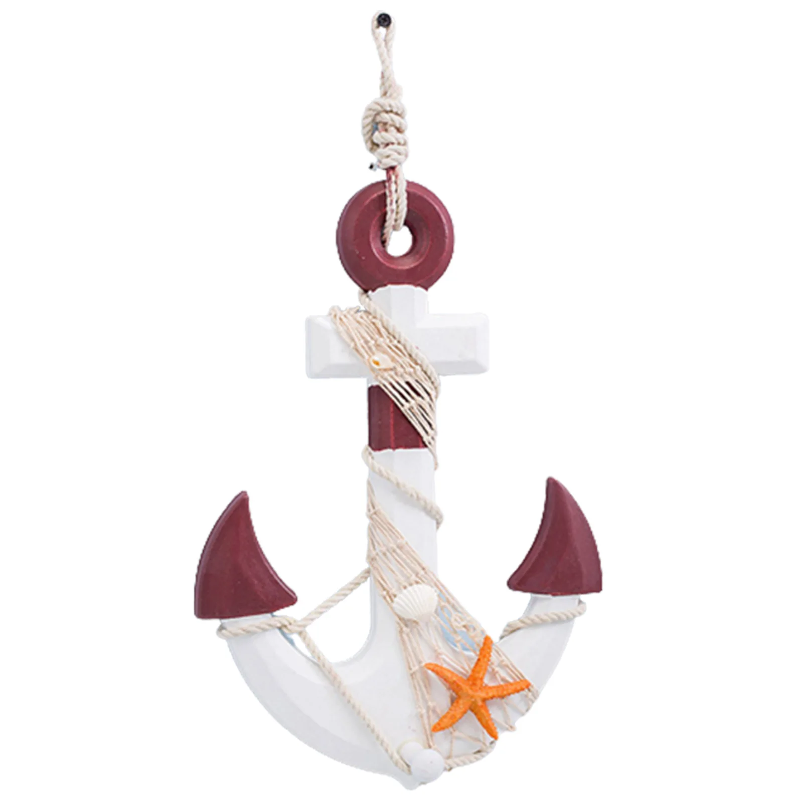

Wooden Anchors Ornament Anchor Door Hanging Ornament for Bathroom Door Hanging Ornament