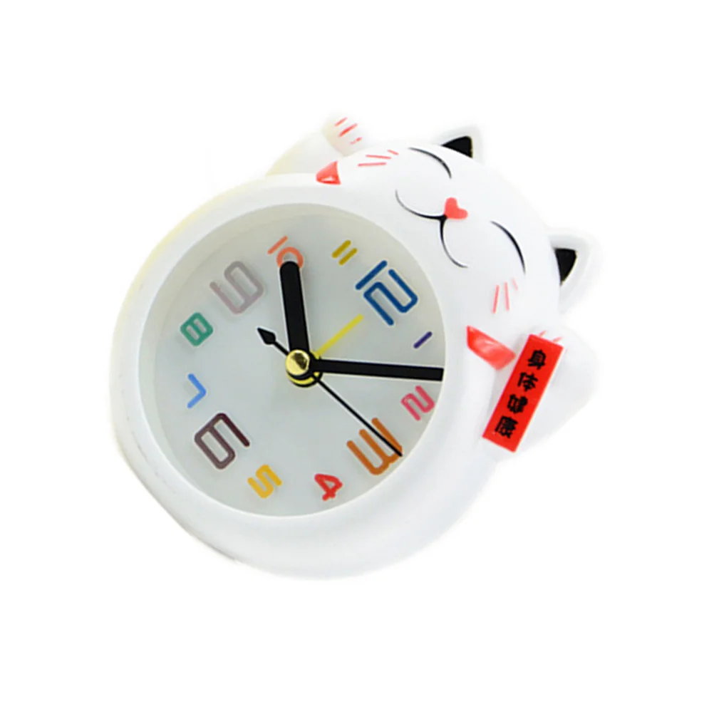 Mini Alarm Clock Cat Desktop Decoration Ornament For Nursery