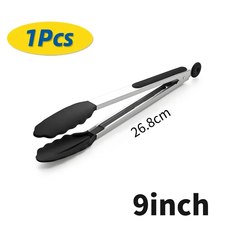 

Силиконовые щипцы из нержавеющей стали 7/9/12 дюймов