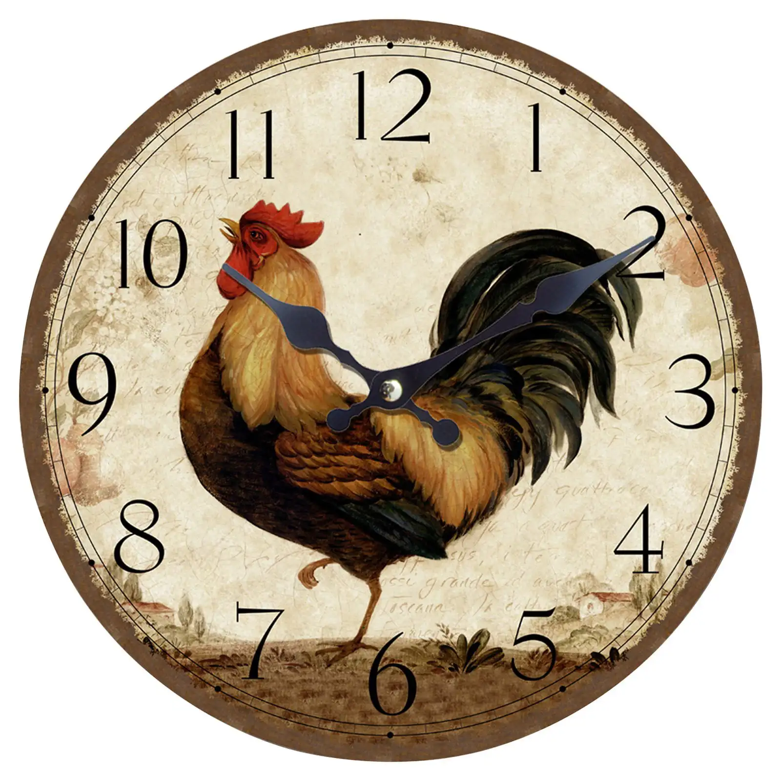 

Free Shipping Rooster 13.5 in. Wall Clock