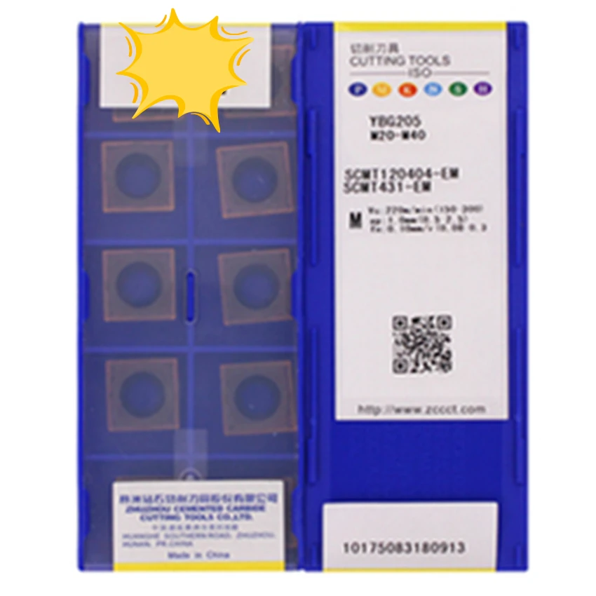 

Фрезерные вставки из карбида ЧПУ 10 шт./кор. YBG205/ZC-CT YBG205/SCMT431 SCMT432 SCMT433
