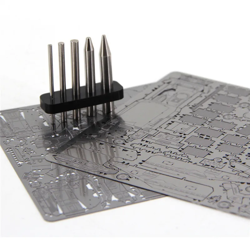 

Металлические 3D-пазлы Finger Rock, инструменты для сборки, используемые для рулона моделей, палочки из нержавеющей стали, круглая бриллиантовая колонка
