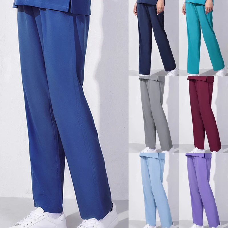 

Брюки для медсестер женские белые свободные медицинские рабочие брюки докторские брюки мужские эластичные брюки дышащие брюки