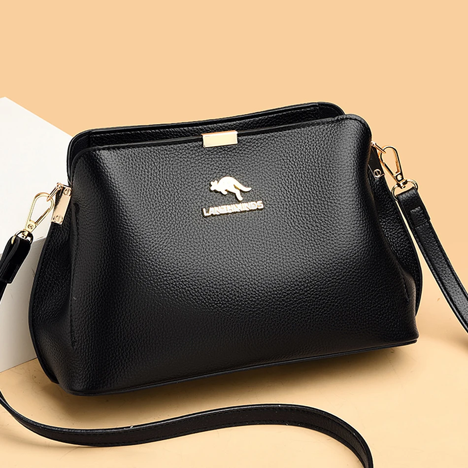 

Женская модная сумка через плечо, роскошная дизайнерская однотонная дамская сумочка, кошельки, высококачественные кожаные сумки-мессенджеры, сумка