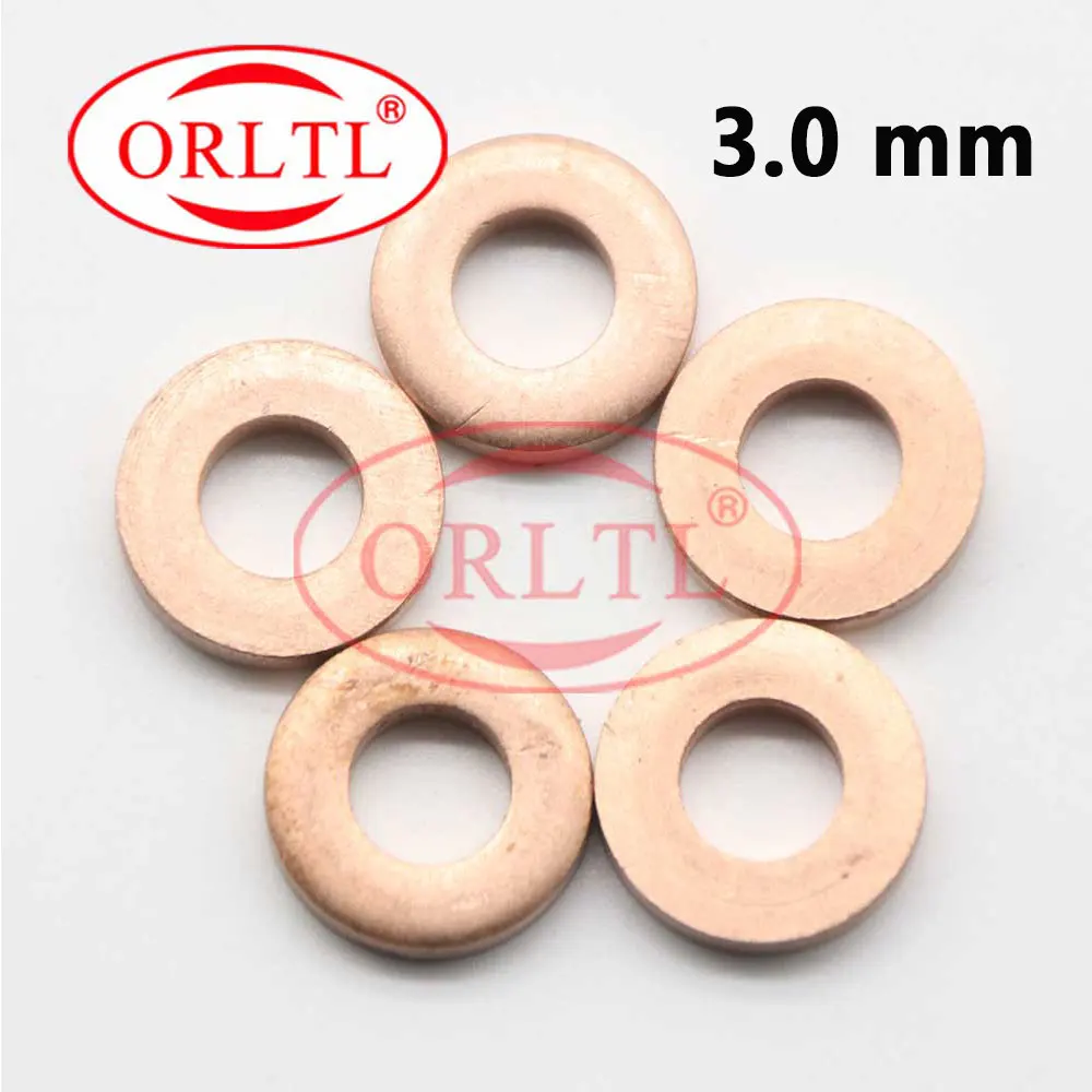 

3.0mm Copper Rings 9001-850C Washer Shims Gaskets 9001850C For Delphi Diesel Fuel Injector Nozzle 4 Pieces