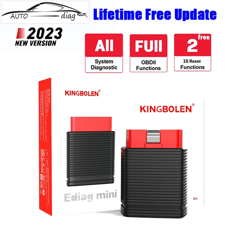 Новое поступление KINGBOLEN Ediag Mini All System All OBD2 сканер функция обновления в течение всего срока службы бесплатно 15 функций сброса диагностический инструмент