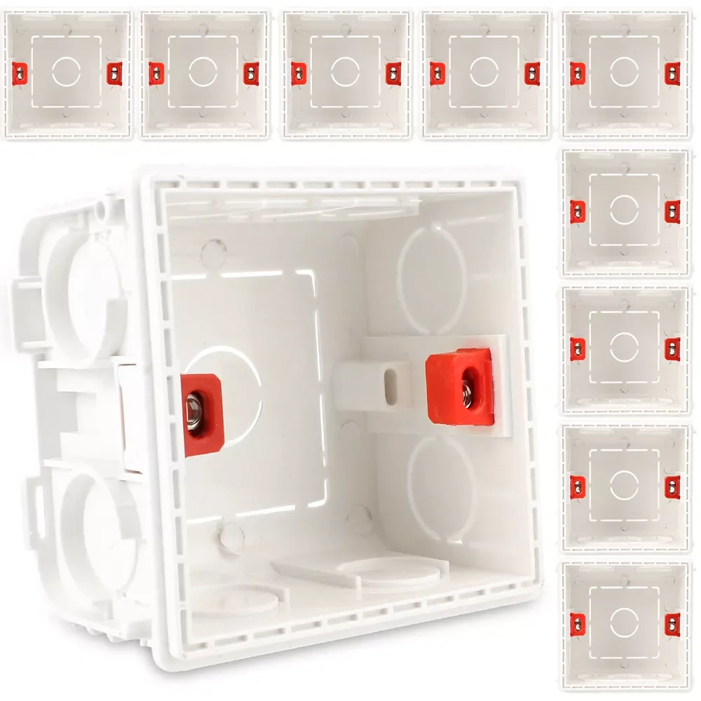 

Cassette Boxes 50mm Depth 86 Type Concealed Internal Switch Socket Junction Box Adjustable Home improvement