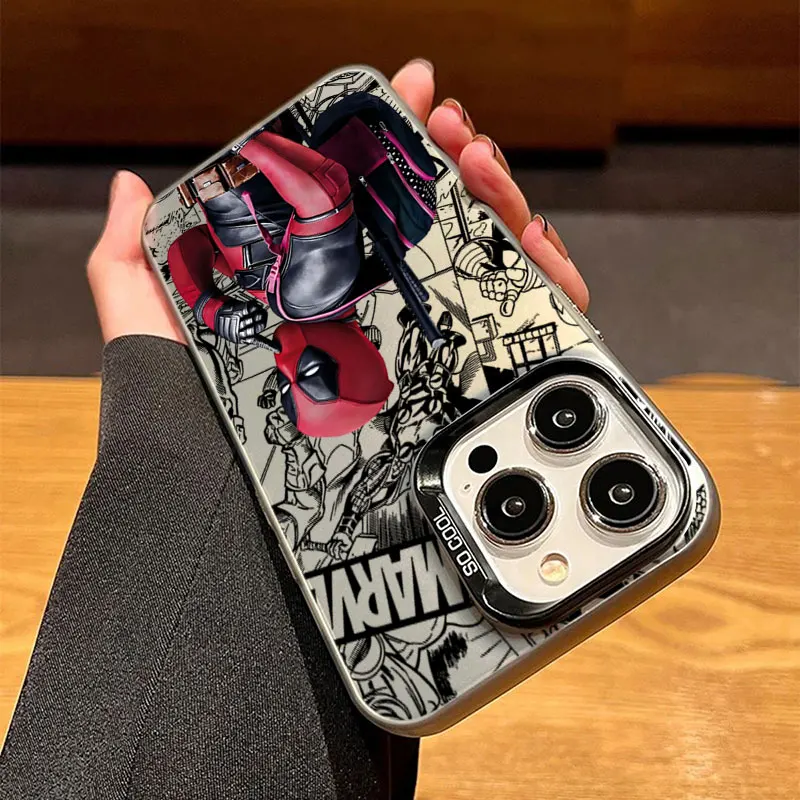 Фото Чехол для телефона Apple iPhone 17 Air 16E 15 14 Plus 13 12 11 Pro Max Mini, забавный чехол-футляр Marvel Deadpool №5