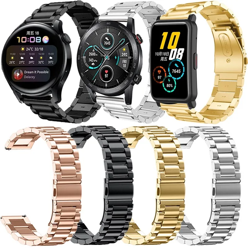 

Bracelet For Huawei Talkband B5 Strap Huawei Watch 1 Honor Watch S1 Watchband Stainless Steel Wristband