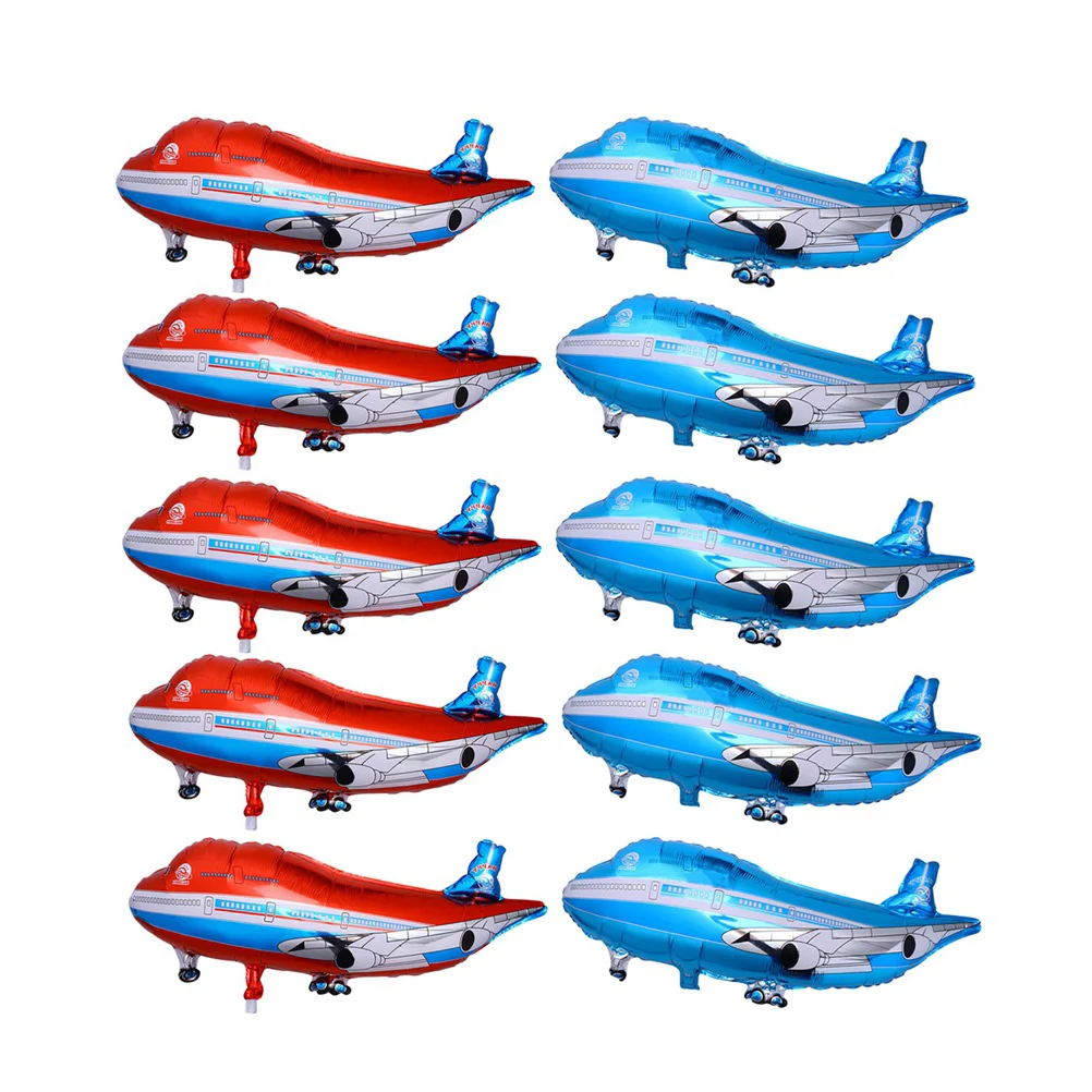 

Airplane Ballon Balloon Toyaircraft Decor Party Balloonscloudplane Kid Large Supply Fighter Ballons Themed Aluminum Inflate Car