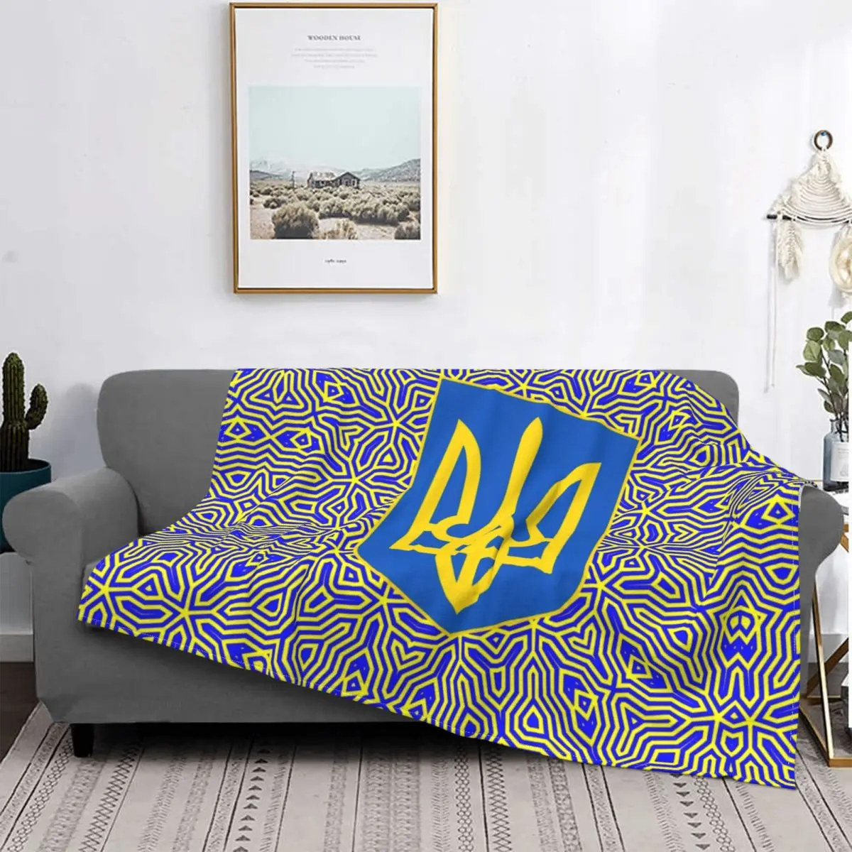 

Ukraine Ukrainian Flag Proud Blanket Soft Flannel Fleece Warm Patriotic Throw Blankets for Office Bedding Sofa Bedspreads