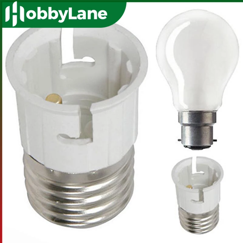 

E27 To B22 Lamp Bulb Socket Base Converter Edison Screw To Bayonet Cap Light Holders Converter Lampholders Socket Adapter