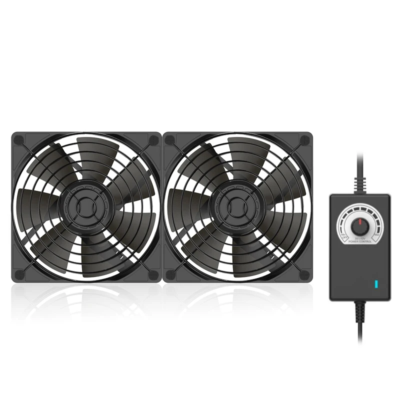 12cm high speed large air volume 100v 110v 220v btc mining machine workstation cabinet 120mm server case cooling system fan kit free global shipping