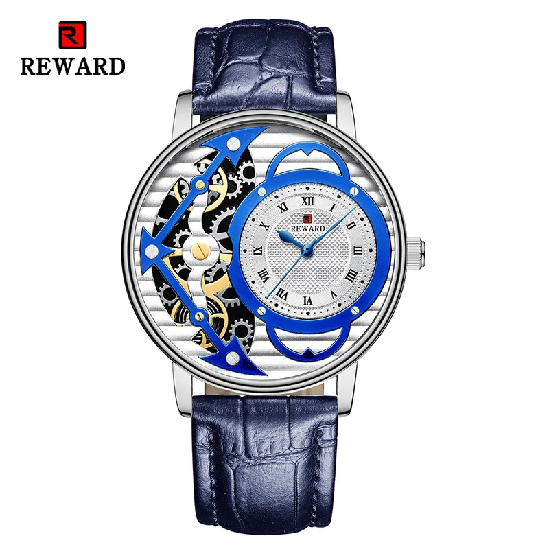 REWARD Часы наручные мужские кварцевые Модные Аналоговые спортивные брендовые